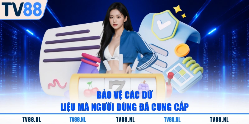 Bảo vệ các dữ liệu mà người dùng đã cung cấp