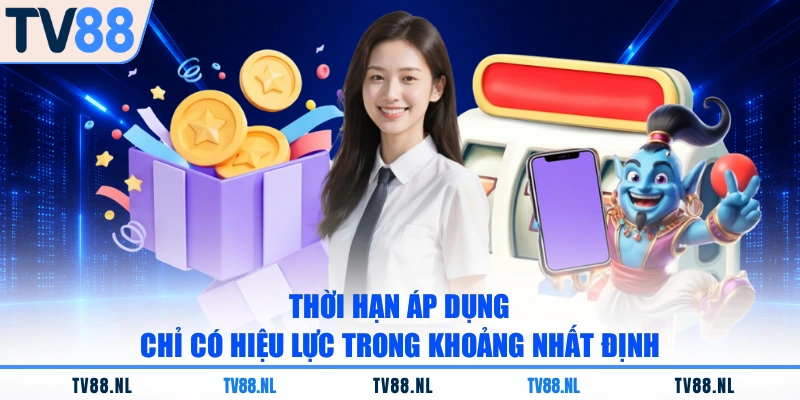 Thời hạn áp dụng chỉ có hiệu lực trong khoảng nhất định